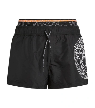 Shop Versace Medusa Swim Shorts