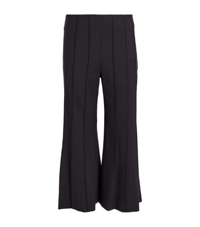 Shop Monse Wool Cropped Flared Trousers