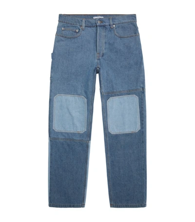 Shop Jw Anderson Patchwork Straight Jeans