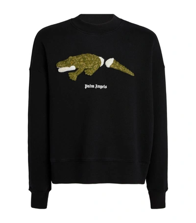 Shop Palm Angels Crocodile Sweatshirt