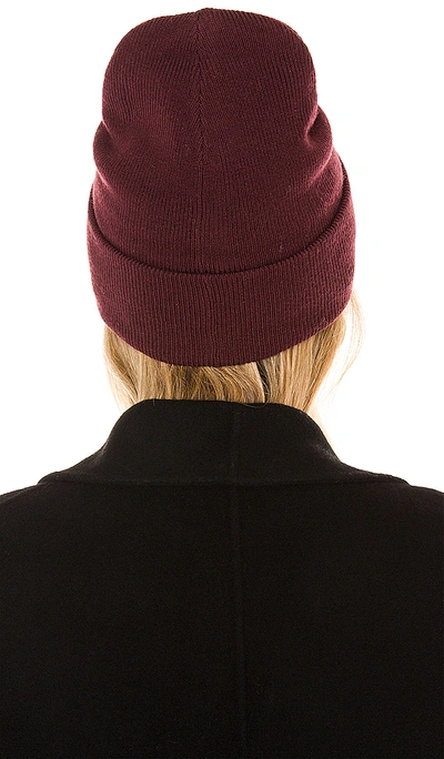 Shop Rag & Bone Addison Beanie In Wine