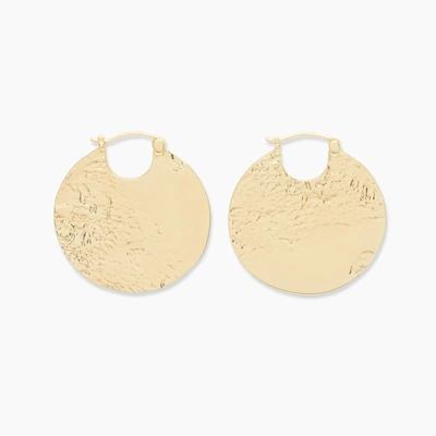 Shop Gorjana Banks Profile Huggies In Gold Plated Brass, Women's By