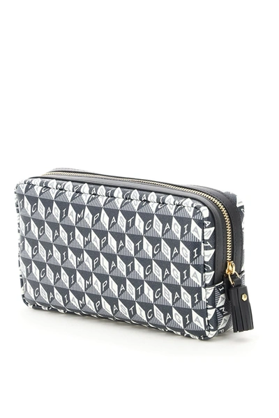 Shop Anya Hindmarch Pouch I Am A Plastic Bag Important Things In Charcoal