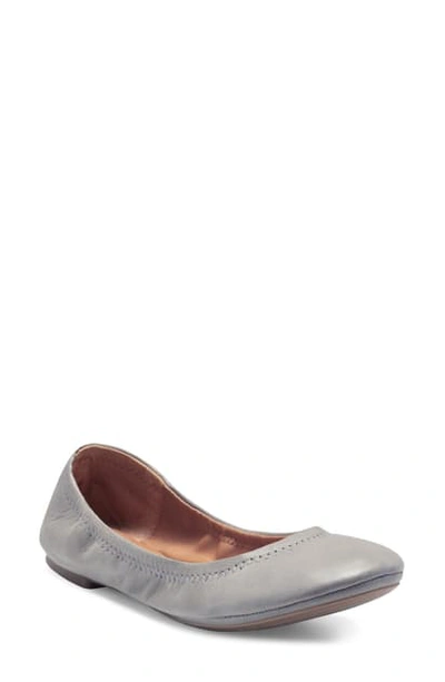 Shop Lucky Brand 'emmie' Flat In Driftwood Leather
