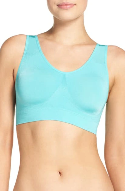 Shop Wacoal B Smooth Seamless Bralette In Blue Turquoise