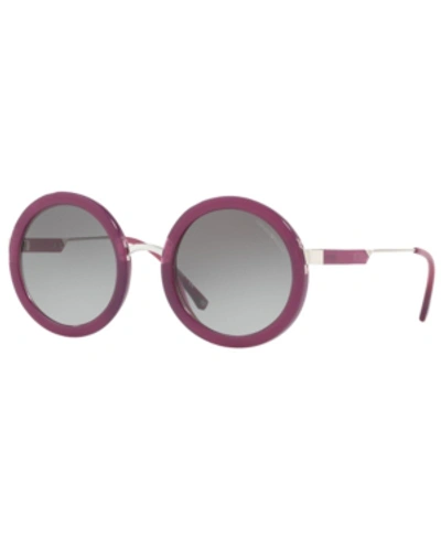 Shop Emporio Armani Sunglasses, Ea4106 51 In Opal Violet/grey Gradient