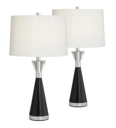 Shop Pacific Coast Black Metal And Crystal Table Lamps