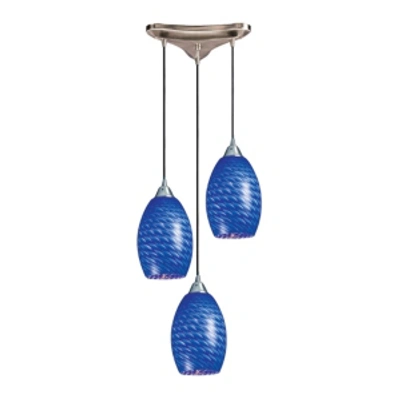 Elk Lighting Mulinello Coll - Sapphire In Silver