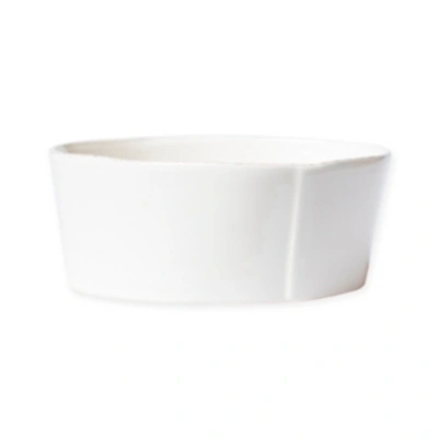 Vietri Lastra Collection Medium Serving Bowl In Linen