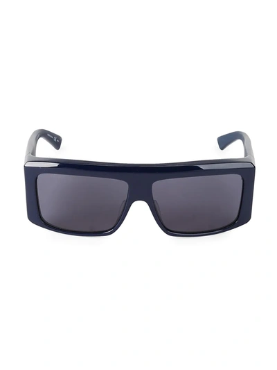 Shop Balenciaga Men's 63mm Square Sunglasses In Blue