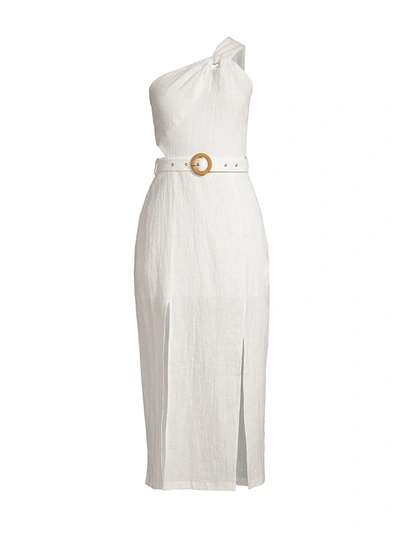 Shop Suboo Museo Faith Twist Maxi Dress In Ivory