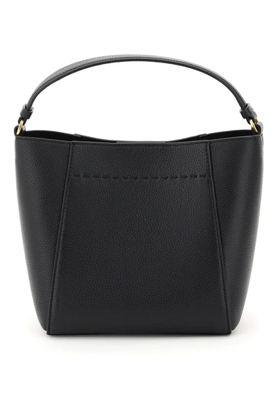 Shop Tory Burch Mcgrow Small Bucket Bag In Black