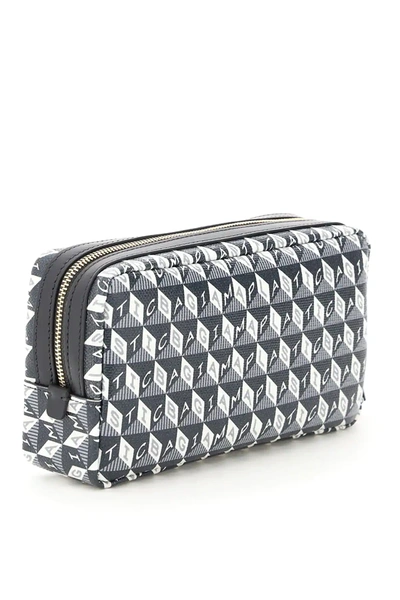 Shop Anya Hindmarch Pouch I Am A Plastic Bag Important Things In Grey,white