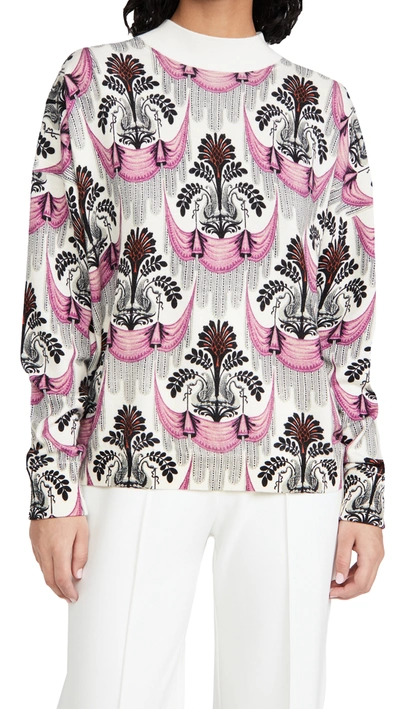 Shop Paco Rabanne Patterned Wool Pullover In Bel Air