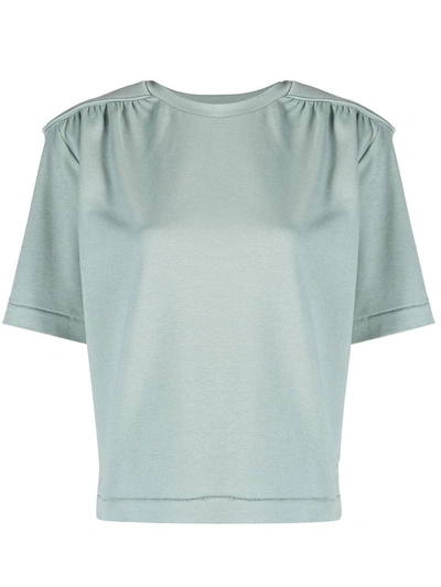 Remain Birger Christensen Round Neck Short-sleeved T-shirt In Blue