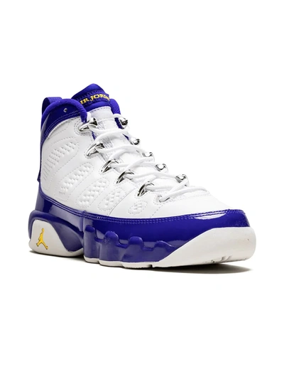 Jordan Air  9 Retro Bg "white/tour Yellow/concord" Sneakers In White