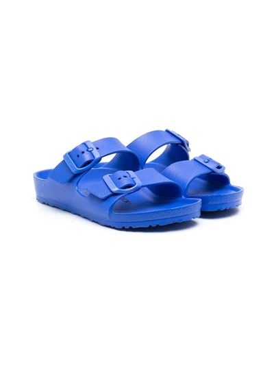 Shop Birkenstock Arizona Eva Buckled Sandals In Blue