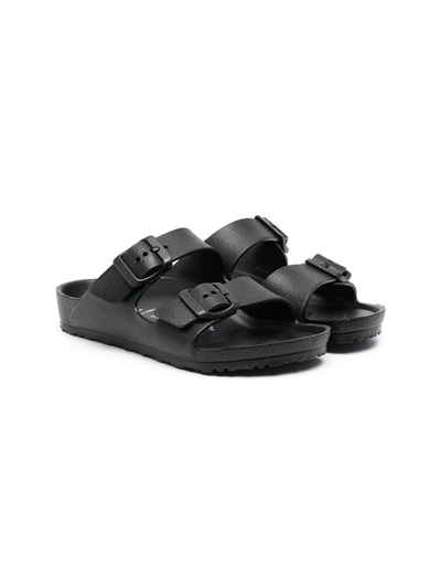 Shop Birkenstock Arizona Eva Buckled Sandals In Black