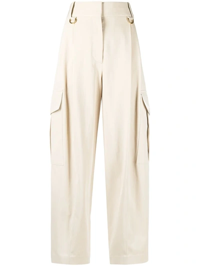Shop Givenchy Cargo-style Straight-leg Trousers In Neutrals