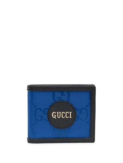 Shop Gucci Off The Grid Gg Supreme Canvas Wallet In Blue