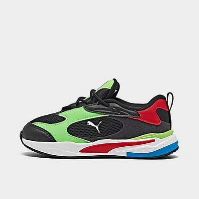 Shop Puma Kids' Toddler X Emoji® Rs-fast Casual Shoes In Green/black/red
