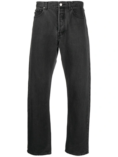 Shop Ambush Regular-fit Straight-leg Jeans In Black