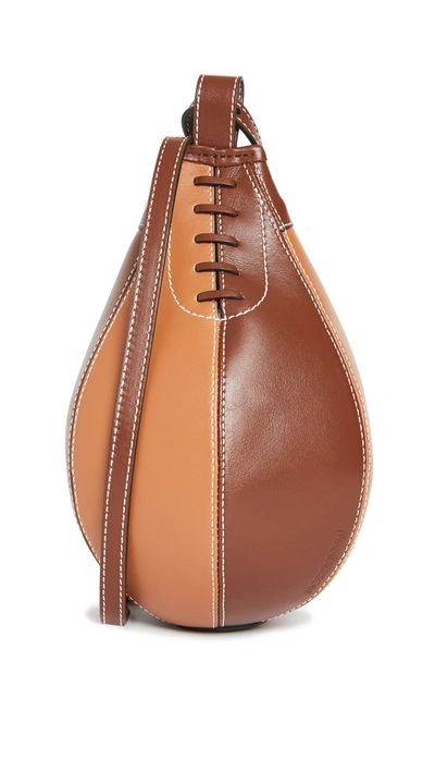 Shop Jw Anderson Small Punch Bag In Chocolate/pecan