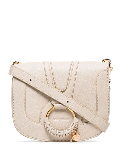 Shop See By Chloé Hana Small Leather Shoulder Bag In Beige
