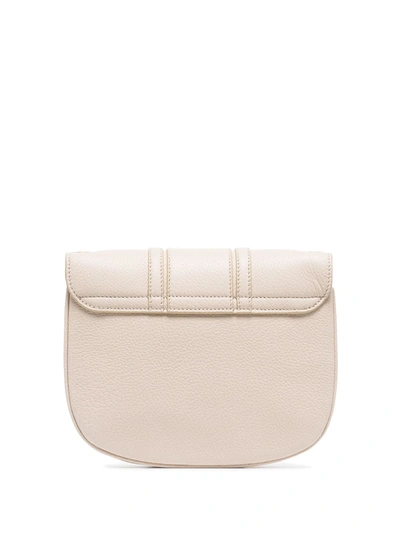 Shop See By Chloé Hana Small Leather Shoulder Bag In Beige
