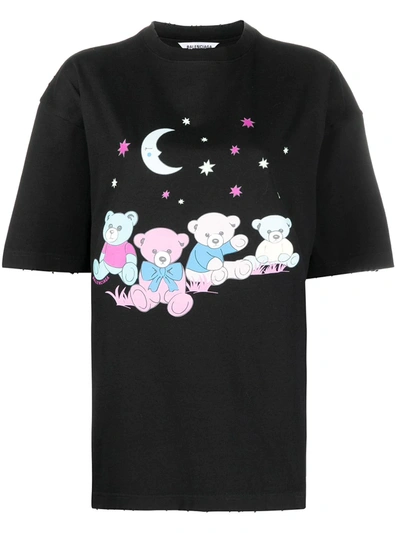 TEDDY BEAR-PRINT T-SHIRT