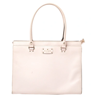 Pre-owned Kate Spade Blush Pink Leather Satchel