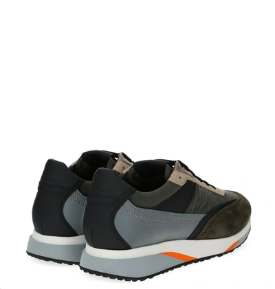 Shop Santoni Men's Grey Sneakers