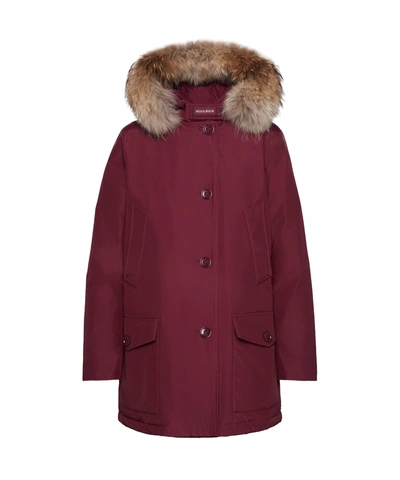 Shop Woolrich Arctic Parka Detachable Fur In Moonstone