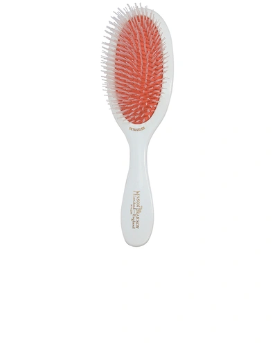 Shop Mason Pearson Detangler Nylon Hair Brush In Ivory White