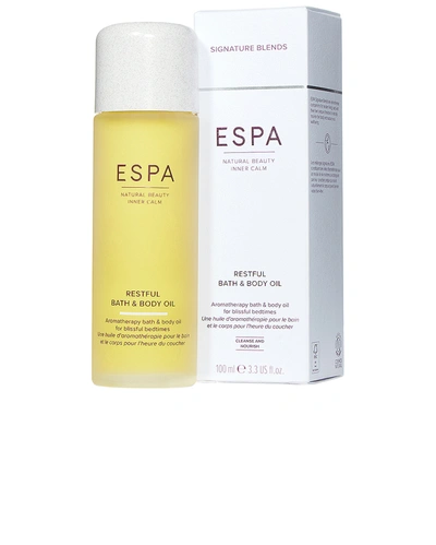 Shop Espa Restful Bath & Body Oil In N,a