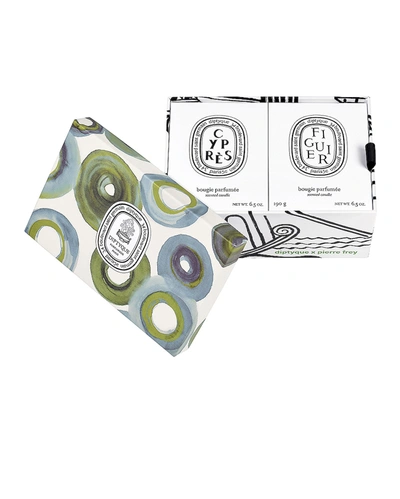 Shop Diptyque Figuier And Cypress Set In N,a