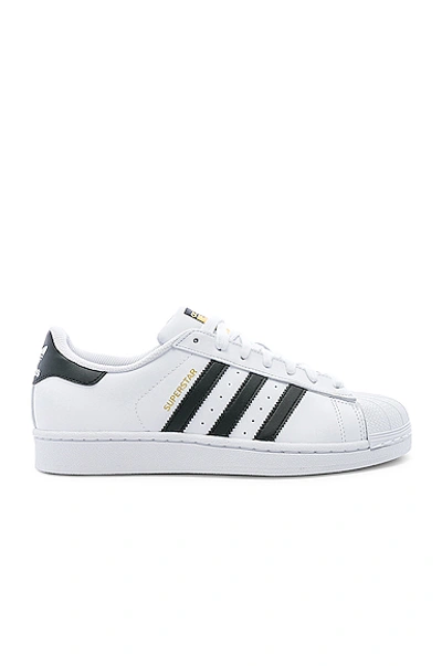 Shop Adidas Originals Superstar Foundation In White & Black & White