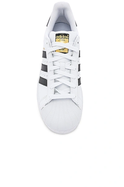 Shop Adidas Originals Superstar Foundation In White & Black & White