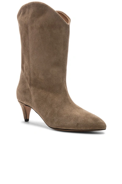 Shop Isabel Marant Dernee Boot In Taupe