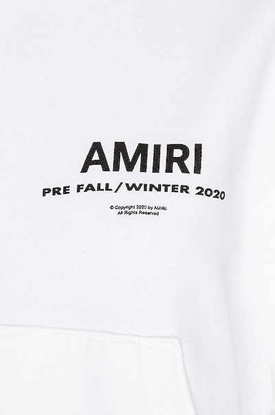 Shop Amiri Pre Fw20  Hoodie In White