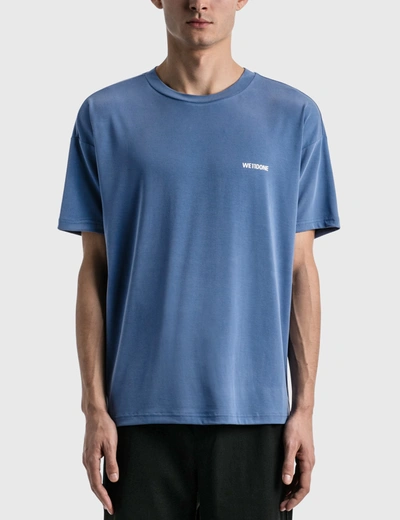 Shop We11 Done We11done Oversized Jersey T-shirt In Blue