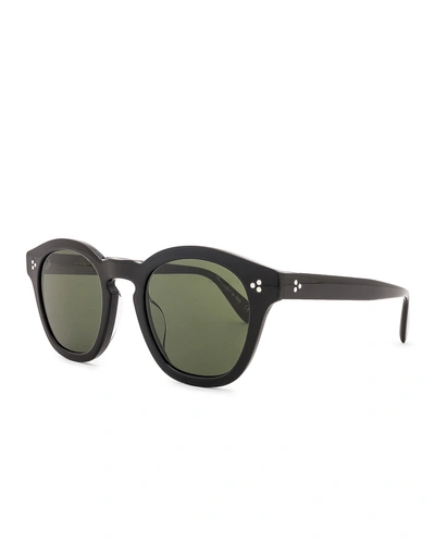 Shop Oliver Peoples Boudreau La In Black & Green