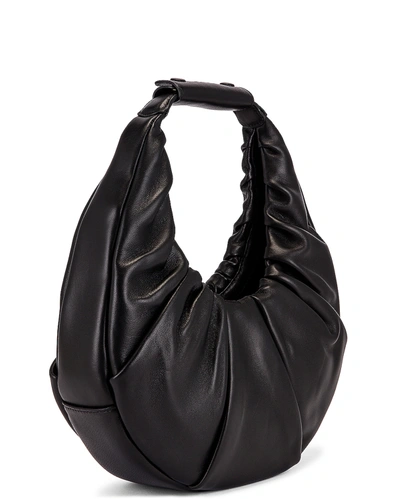 Shop Staud Soft Moon Bag In Black