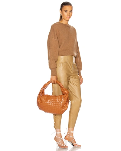 Bottega Veneta Small Jodie Hobo Bag in Clay & Gold