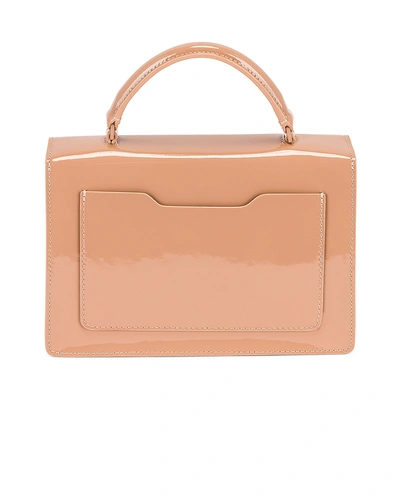 Shop Off-white Patent Jitney 1.4 Bag In Nude