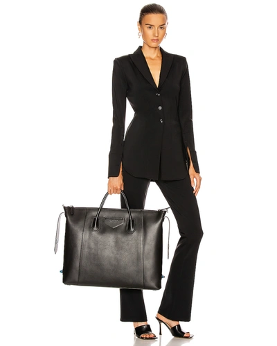 Shop Givenchy Large Antigona Soft Bag In Black
