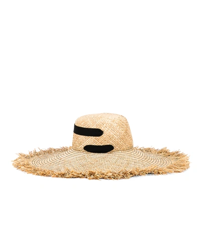 Shop Lola Hats Alpargatas Bis Hat In Natural & Black