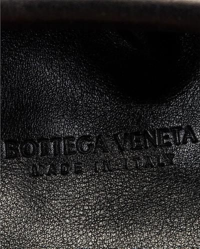 Shop Bottega Veneta The Pouch Clutch In Black & Silver