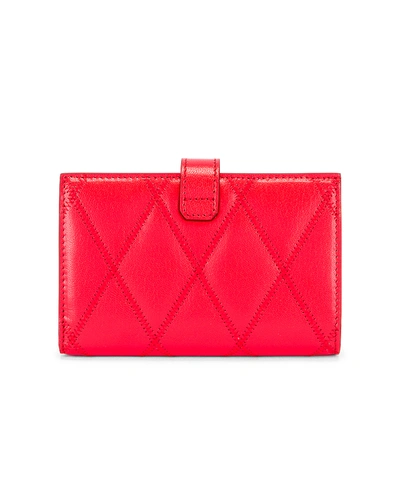 Shop Givenchy Medium Gv3 Bifold Wallet In Red