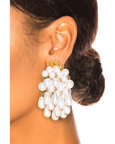 Shop Lele Sadoughi Pearl Cluster Earrings